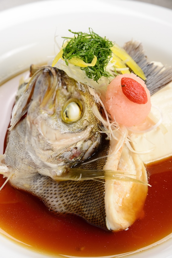 白身魚の姿煮のアップ
