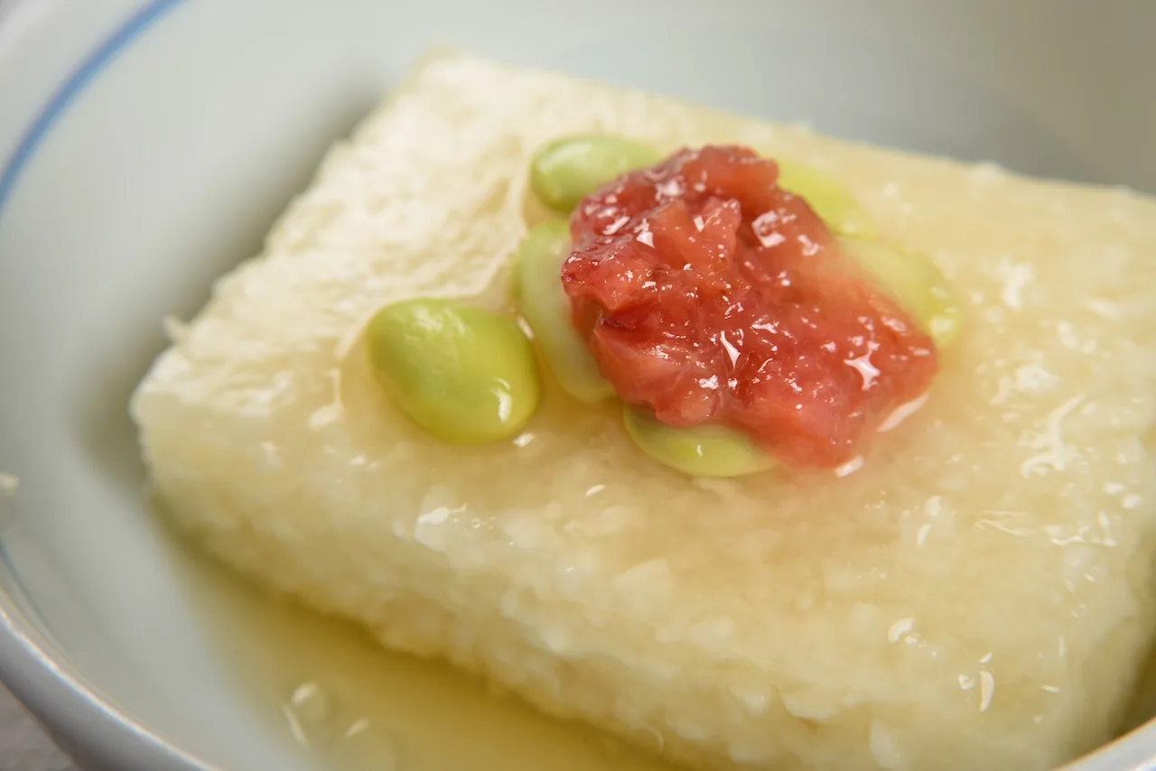 豆腐のあんかけのアップ